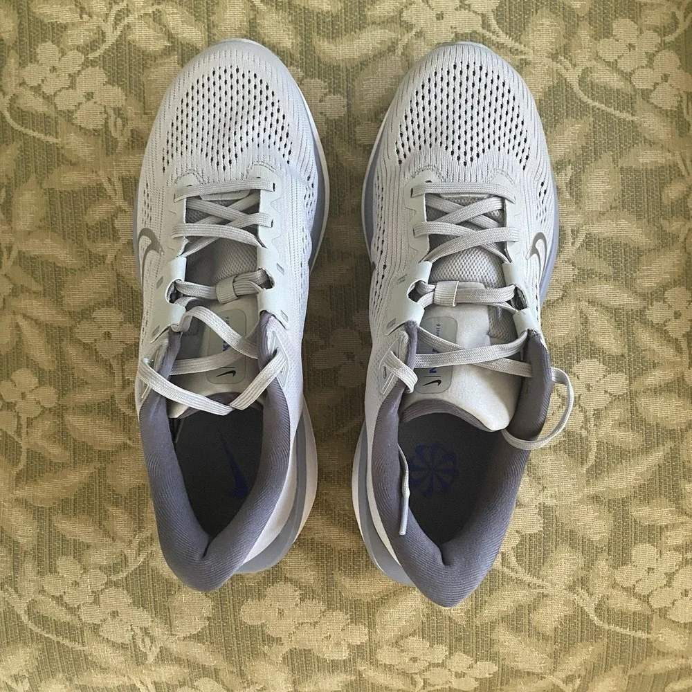 NIKE Mens sz 8.5 Quest 6 Running Shoes LIGHT GRAY/GRAY FD6033-004 train exercise
